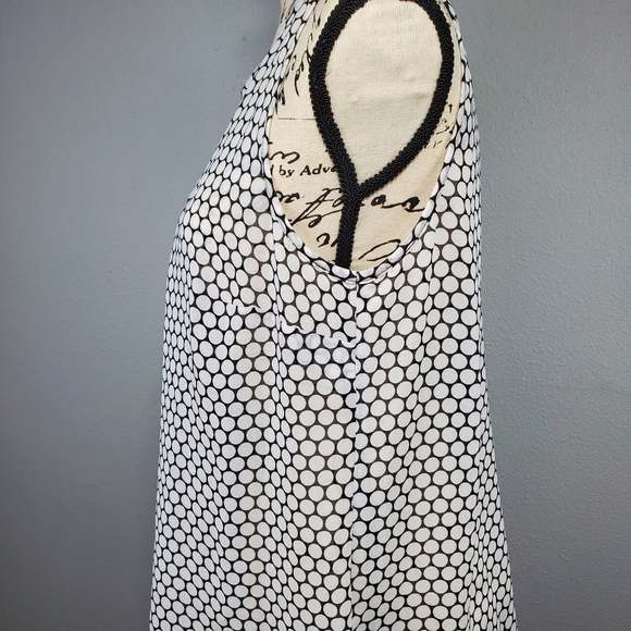 Michael Kors black & white sheer top - Picture 3 of 8